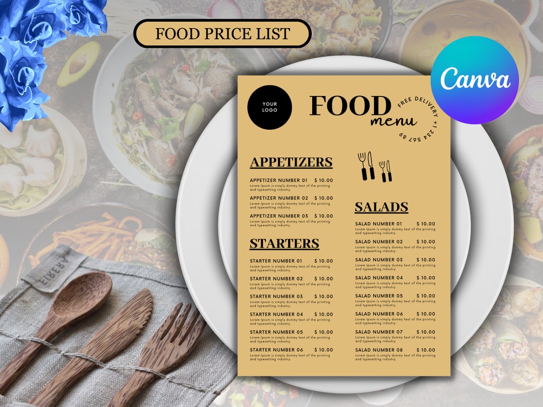 Restaurant Menu Template Restaurant Menu Food Menu Template Price Restaurant Menu Template Restaurant Menu Food Menu Template Price