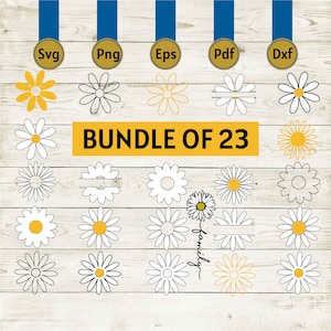 Daisy svg, Daisy png, Simple daisy svg, Daisy monogram, Daisy logo, Daisy svg cricut, Wildflower svg, Flower svg, Dxf flower, cricut cut.