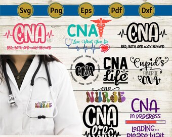cna nurse life gift svg png clipart, stethoscope svg, nursing student svg, healthcare svg, cna shirt, cna gifts, cricut, cut file, decal.