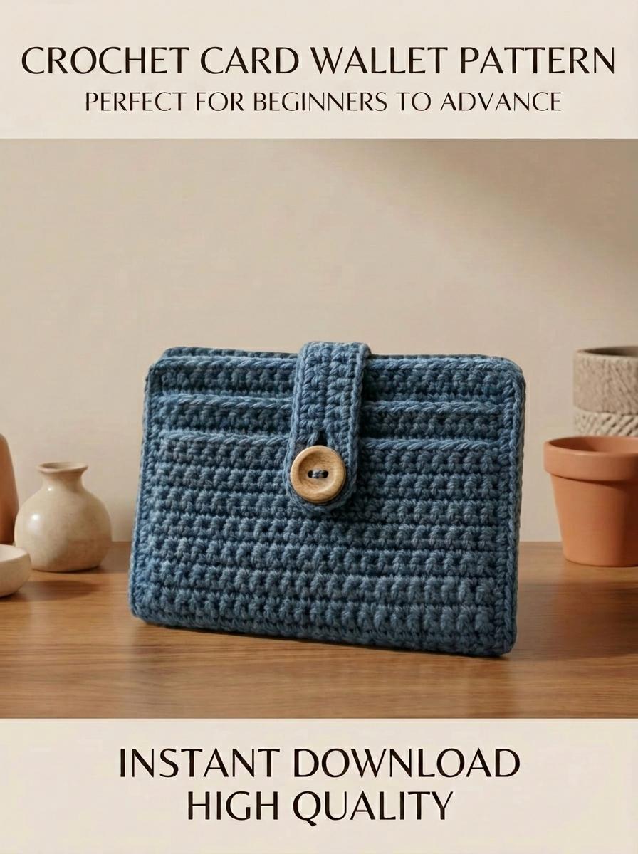 40 Small Purse Crochet Patterns for Chic, Portable Bags and Mini Accessories 12 Easy Crochet Wallet Pattern: Beginner Card Holder