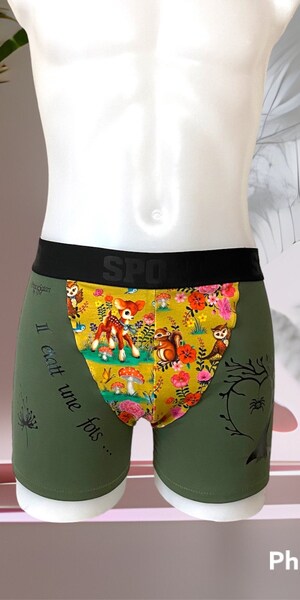 Boxer De Noël Rigolo Pour Homme - Imprimé Père Noël/bonhomme De Neige, Polyester Doux, Cadeau Gag, Saint-Valentin