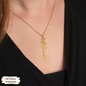 Custom to My Daughter Birth Flower Name Necklace|gift for Daughter From ...