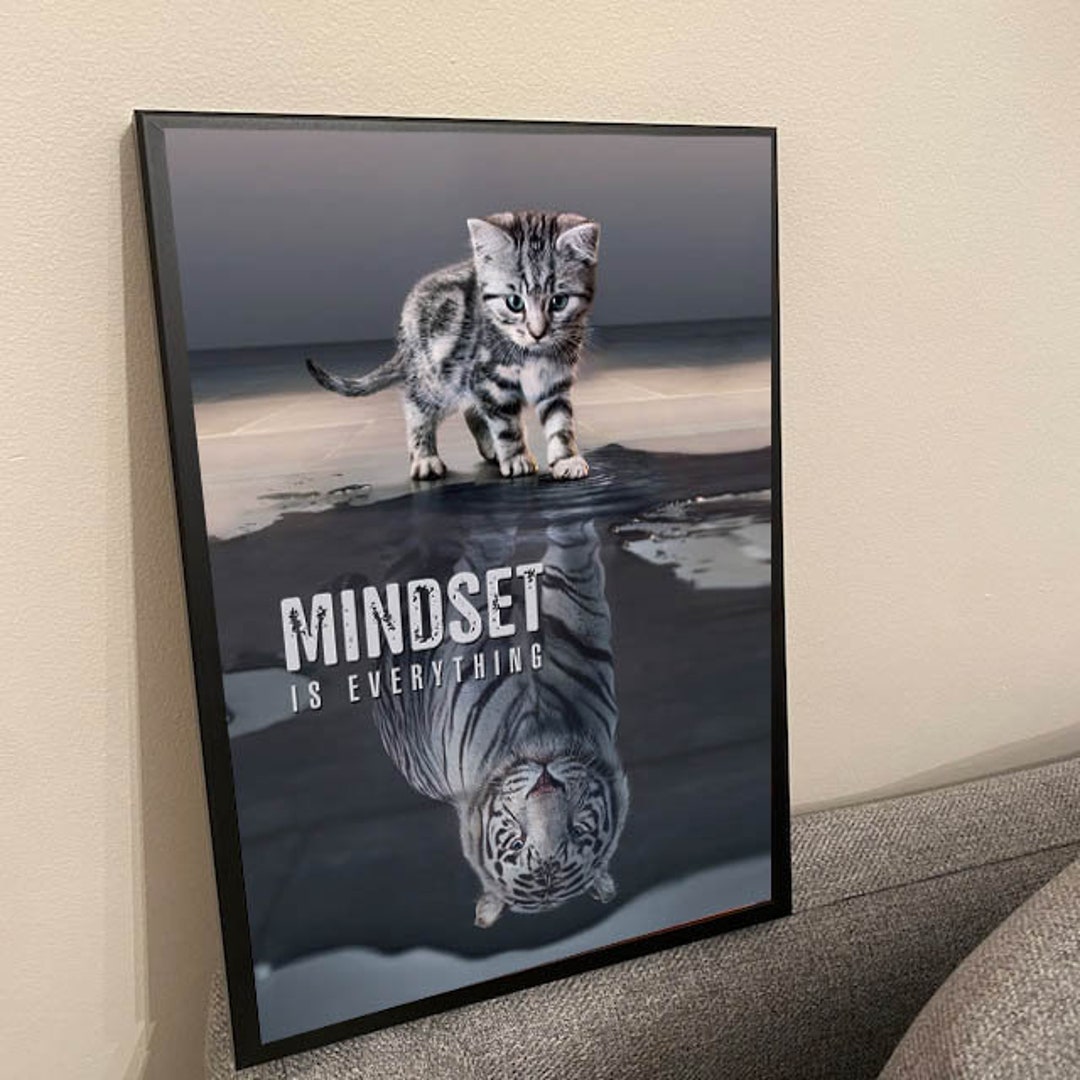 Mindset is Everything Wall Decor Art Print Poster Etsy