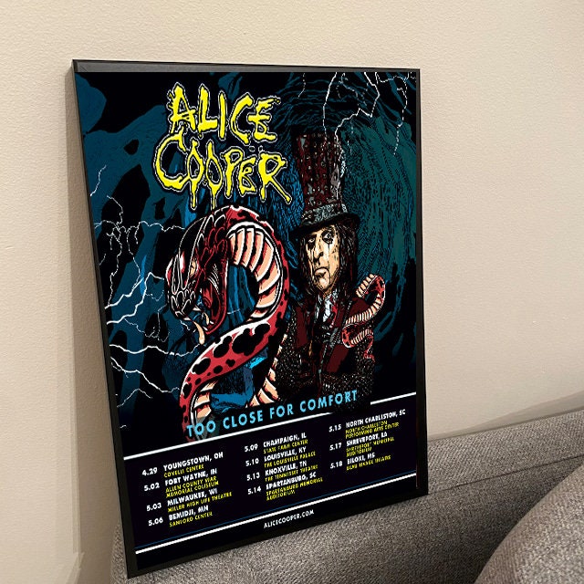 Alice Cooper Tour 2023 Shreveport Poster Etsy