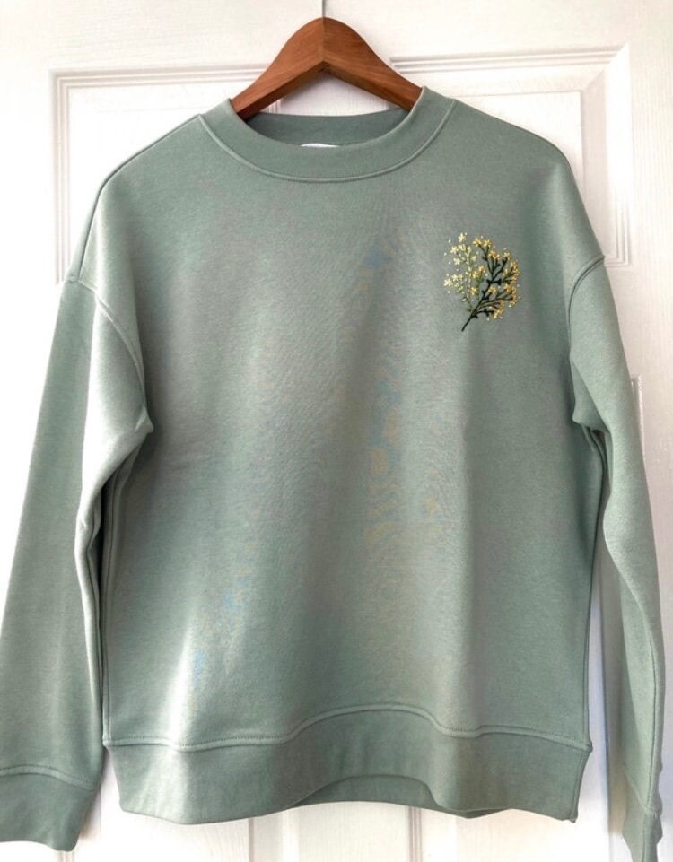 embroidered-sweatshirt-hand-embroidered-yellow-wildflowers-floral