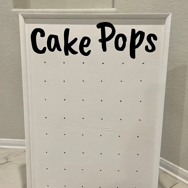 Cake Pops Wall | Dessert Decor | Candy Wall | Dessert Wall | Lollipop Holder | Wooden Board Display | Free Personalization | Free Shipping