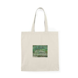 Sac fourre-tout naturel-Art impressionniste-Art Tote Bag-Coton Bag-Monet Art-Tote Bag