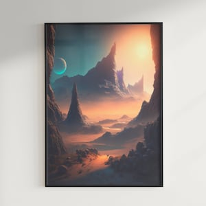 Alien Planeten Landschaft