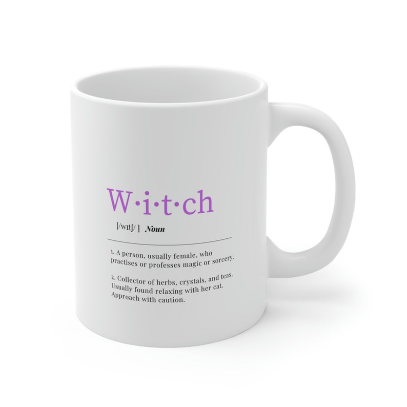 Personalized Witch Mug 11 oz, witch mug, witchcraft, witchy gift, personalized gifts image 2