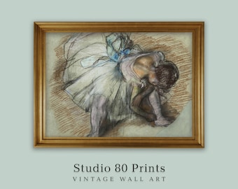 Degas Ballerina | Vintage French Ballet Wall Art | Nursery | Dancer Portrait | Dance Studio Decor | Printable Digital Download