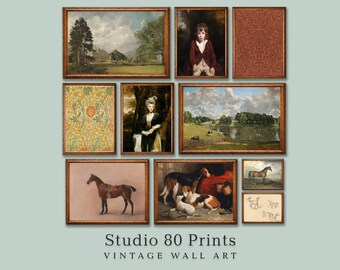 English Country Home Prints: Victorian Art Gallery Set (Digital Download)