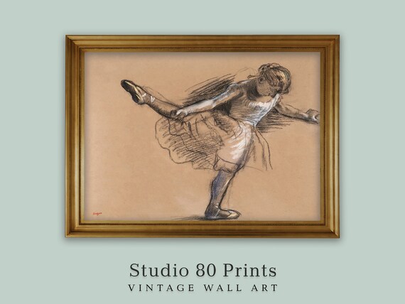 EDGAR DEGAS Lovely Authentic Pastel on Paper Technique, Art Drawing Signed.  | eBay