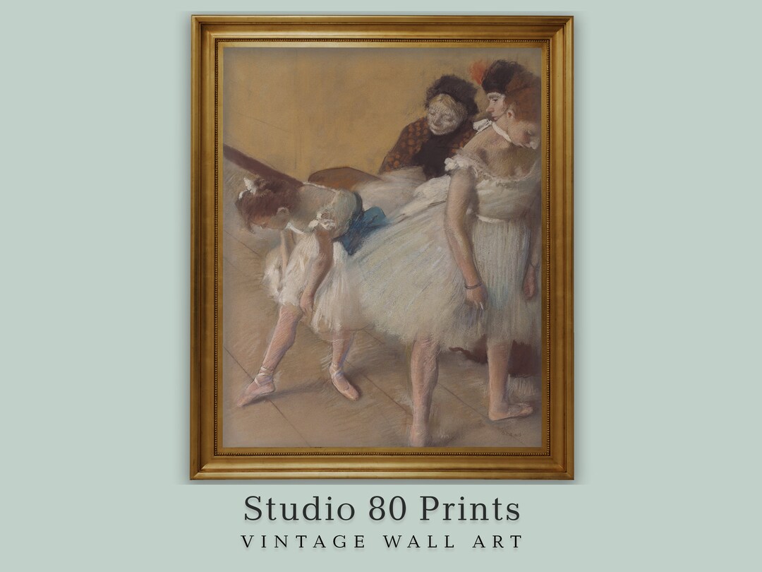 Vintage French Ballerina Print Printable Dance Art Degas Girl's Bedroom ...