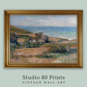 Seacoast | Vintage Seaside Art Print | Printable Digital Download | French Coastline | Coastal Home Decoration | Seascape