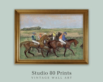 Edgar Degas Horse Race Pastel Print: Vintage Jockey Art (Digital Download)