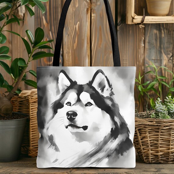 Borsa Tela Malamute Mama: Tote Regina Per Amanti Dei Cani, Regalo Per Mamme A 4 Zampe