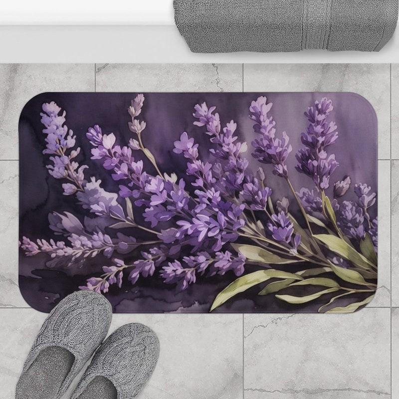 Purple Bathroom Etsy