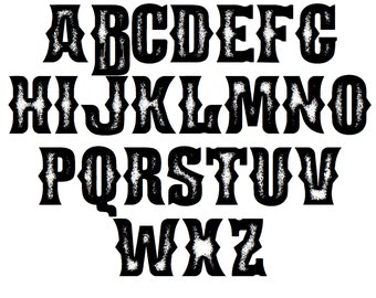 cowboylaarzen lettertype