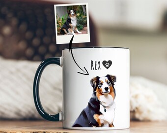 Gepersonaliseerde huisdier mok cadeau idee voor hondenliefhebber, aangepaste huisdier mok van foto, hond foto mok, huisdier foto op beker, aangepaste hond portret, kat moeder mok