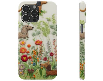 Dog Phone Case, Cute Dog Lovers Cover, Dachshund Phone Case, Gift for Doxie Lover, Cute Dachshund Phone Cover, Wiener Dog Case, Doxie Mom