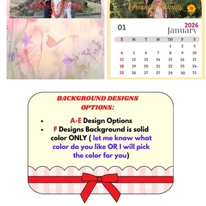 2026 Mini Magnetic Calendar: Personalized - Etsy