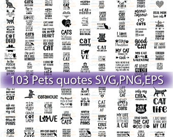 Cat Lover SVG Files Bundle: Funny Cat Mom Gift (Digital Download)