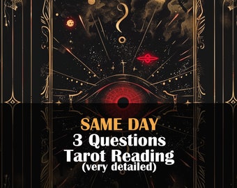 Detailed 3-Question Tarot Reading: Love, Career Guidance