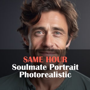 Photorealistic Soulmate drawing | tarot reading | characteristics description | Psychic Reading | Same hour | Love | Husband | Relationship