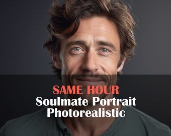 Photorealistic Soulmate drawing | tarot reading | characteristics description | Psychic Reading | Same hour | Love | Husband | Relationship