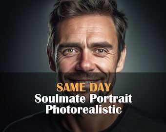 Photorealistic Soulmate drawing | tarot reading | characteristics description | Psychic Reading | Same day | Love | Husband | Relationship
