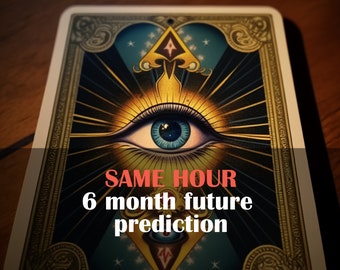 Six Month Tarot Reading: Same Hour Psychic Prediction