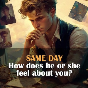 How Does He Or She Feel About You? Psychic Tarot Reading fast delivery boyfriend girlfriend SAME DAY