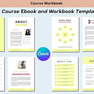 Canva Ebook Template - Course Workbook Template