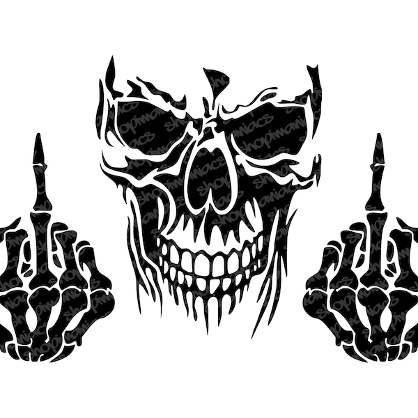Middle Finger Decal - Etsy
