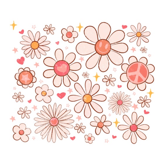 Hippie Flower Background PNG