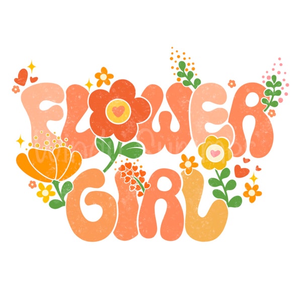 Flower girl, Flower child png sublimation, groovy kids shirt, Retro Flower shirt png, hippie kids shirt, wild flower png, floral shirt png
