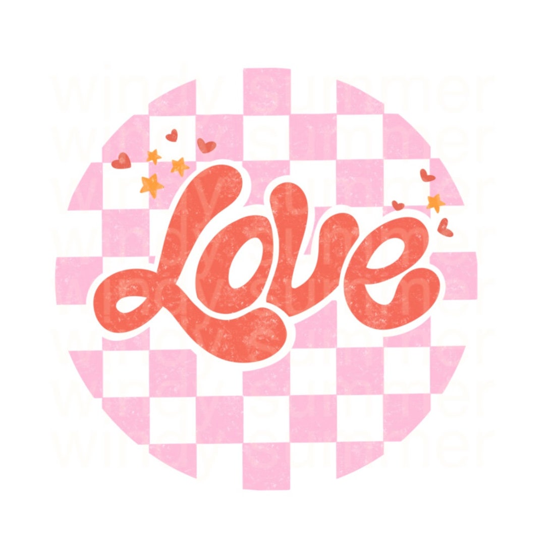 Retro Love Shirt Png, Valentines Day Png, Retro Valentine Day Png ...