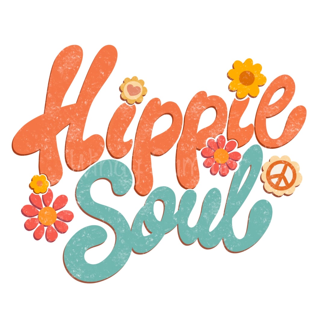 Hippie Soul Shirt Png Retro Hippie Digital Download Designs - Etsy