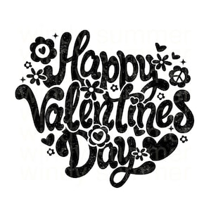 Happy valentines day png, Retro love shirt png, Valentines day png, Retro Valentine day png, groovy valentines png, vintage valentine day