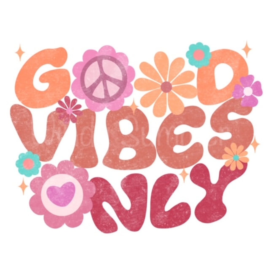 Good Vibes Only Png, Preppy Shirt Png, Positive Shirt Png, Retro Summer ...