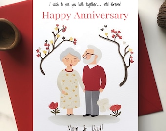 Parents Anniversary,Anniversary Card For Parents,Printable Parents Anniversary,Templett,Anniversary Card For Wife,Anniversary For Parents