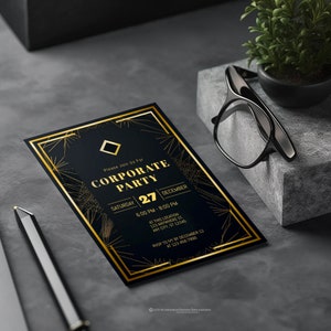 Corporate Invitation,Corporate Party Invitation,Invitation Digital Download,Print My Invitation,Event Template,Corporate Invitation Template