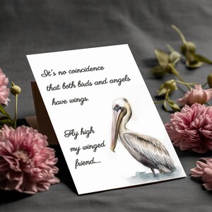 Carte de sympathie peinte à la main, carte de sympathie carte, carte de sympathie Pelican, carte de sympathie téléchargeable, carte de sympathie Pelican, carte de sympathie enfant