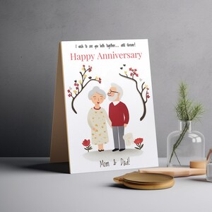 Parents Anniversary,anniversary Card for Parents,printable Parents ...