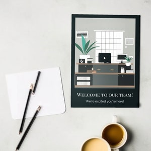 Carte d'appréciation des employés, carte souvenir, carte pour collègue, citations positives, carte de bienvenue dans l'équipe, carte de consolidation d'équipe, carte de bienvenue moderne