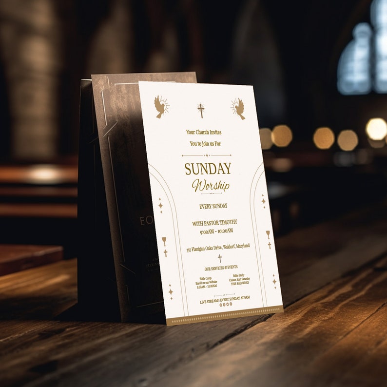 Square Wedding Invitation,church Invitations,church Invite,welcome at Church,christian Cards ...