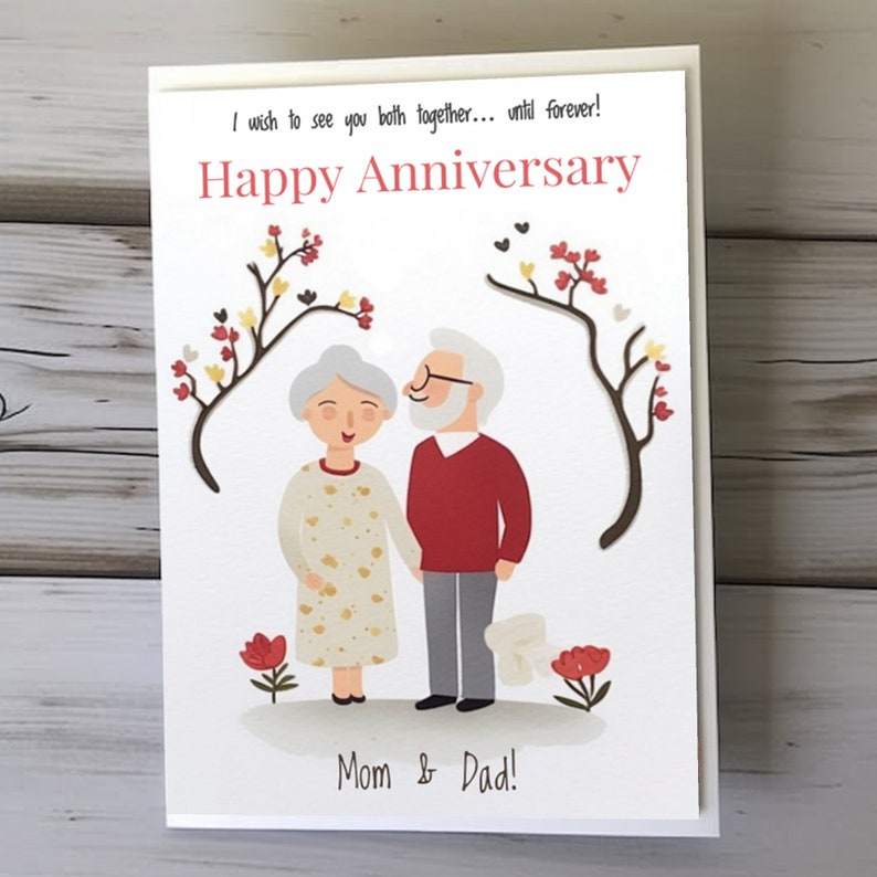 Parents Anniversary,anniversary Card for Parents,printable Parents ...