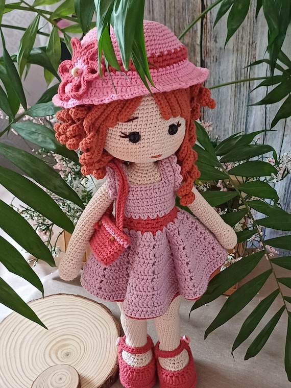 Amigurumi Dress-up Doll Pattern PDF, Crochet Doll With Removable Pink Dress  and Accessories, Matilda Doll Tutorial, 16 Inch Doll Gift - Etsy