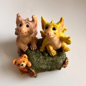 Dragon de poche Best Seat In The House - Édition spéciale Friends Collectors Club 1994/95 - En boîte - Fabriqué à la main - Véritable musgrave - Monde fantaisiste