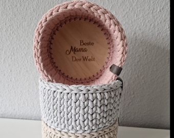 Panier au crochet #panier #homedecor #fête des mères #cadeau